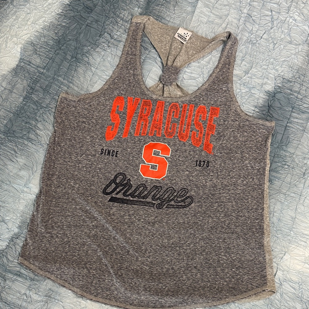 4. Syracuse Women's Gray Tank Top